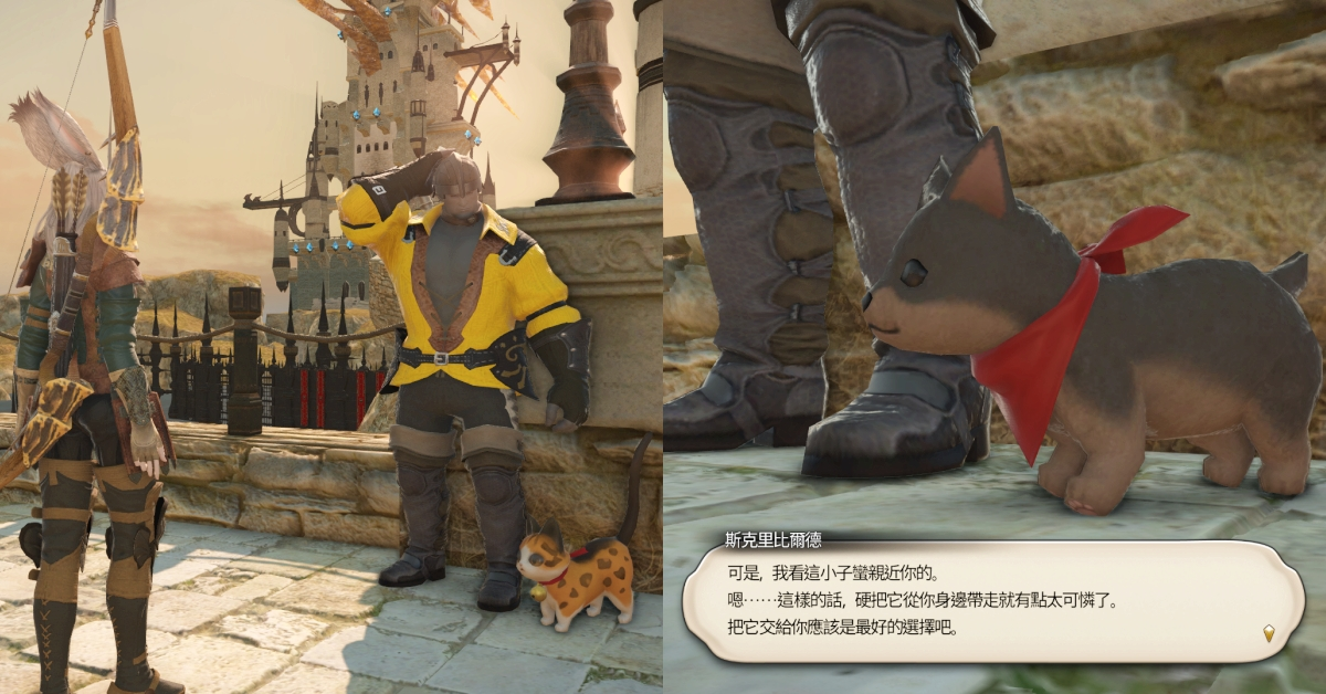 【FF14】新手必解「小夸爾、小狼犬」寵物任務